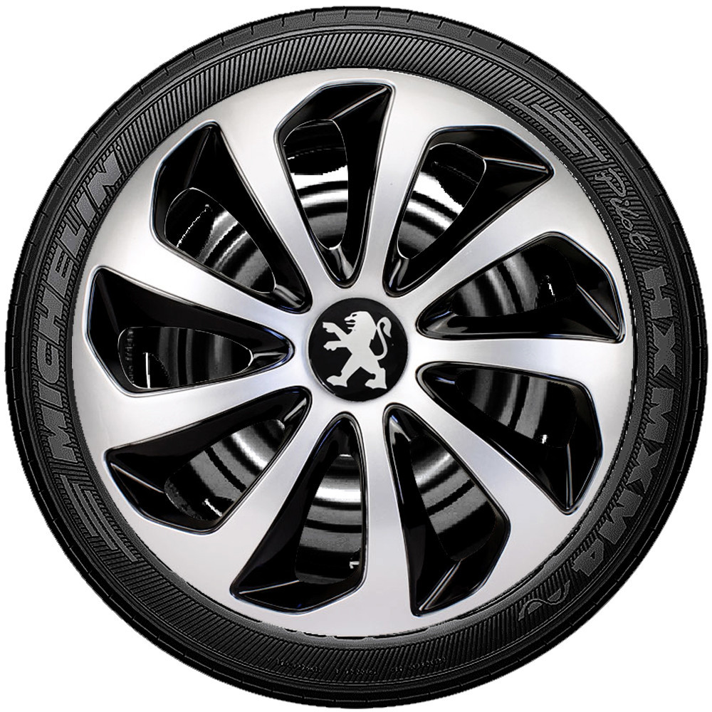 Jogo 4 Carlotas Eportivas aro 14 Velox Peugeot 406 Hoggar 106 107 206 Escapade