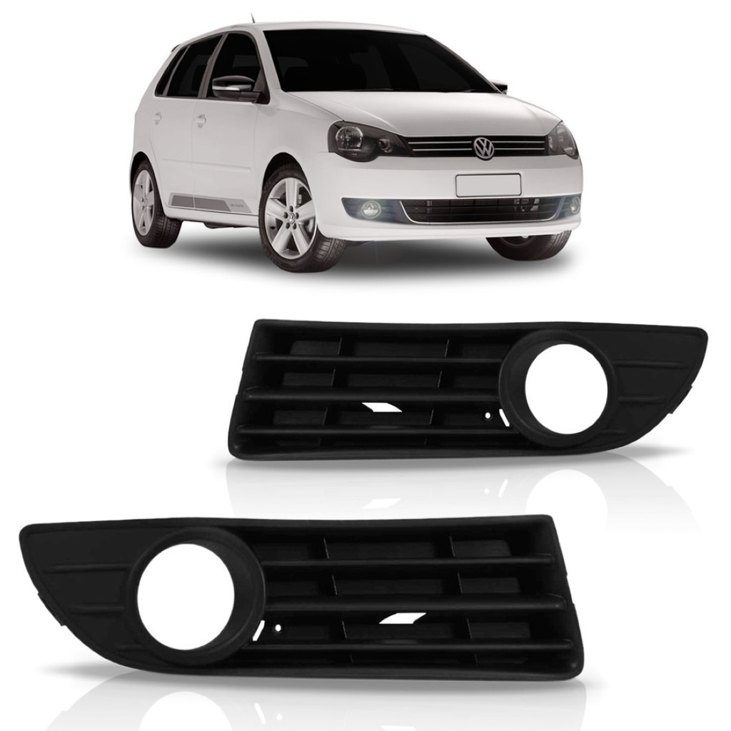 Grade Moldura Farol Milha Polo 2007 2008 2009 2010 2011 em Oferta na Shopee