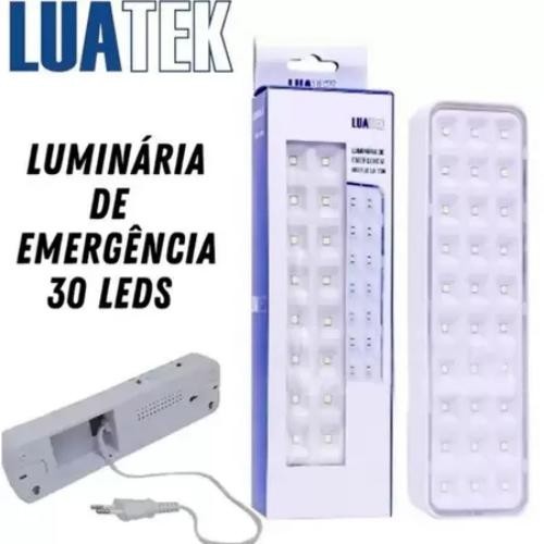 Luminária de Emergência 30 LEDs Luatek LK-730 – Recarregável Bivolt em Oferta na Shopee
