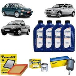 Kit Troca De Óleo E Filtros Gm Corsa 1.0 1.4 1.6 Classic Flex 1.0 20W50 API SL Mineral
