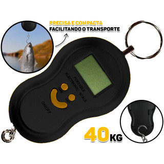 Balança Digital Portátil Com Gancho Multiuso Peixeira Cozinha Feira Peso Máximo 40kg Western