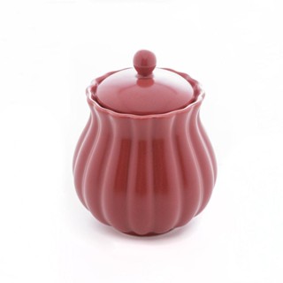Açucareiro Wolff Pétala de Porcelana Vermelho