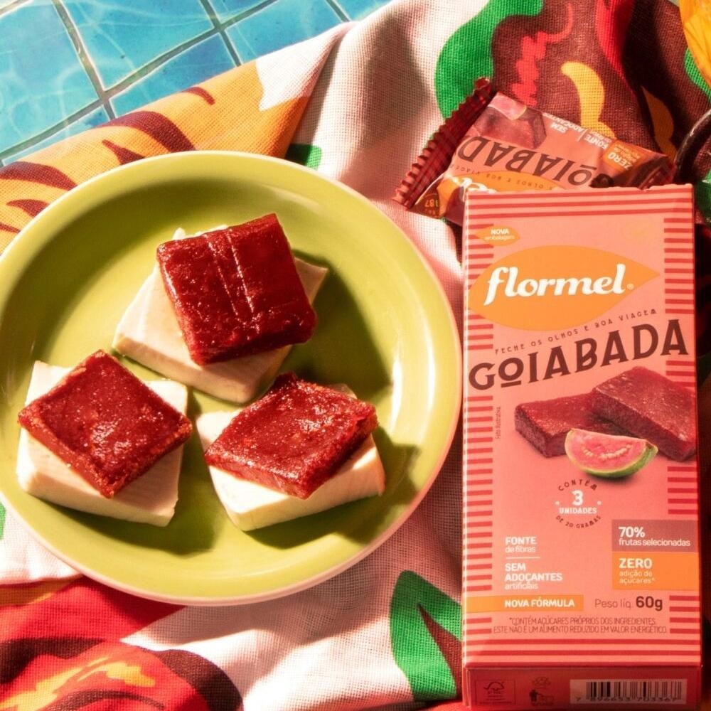 Detalhes do Tablete De Goiabada, Sem Glúten,Zero Açúcar - Caixa Com 3 Unidades De 20G Cada