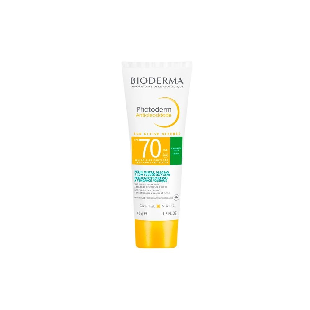 Protetor Solar Facial Bioderma Photoderm Antioleosidade FPS 70 40 g em Oferta na Shopee
