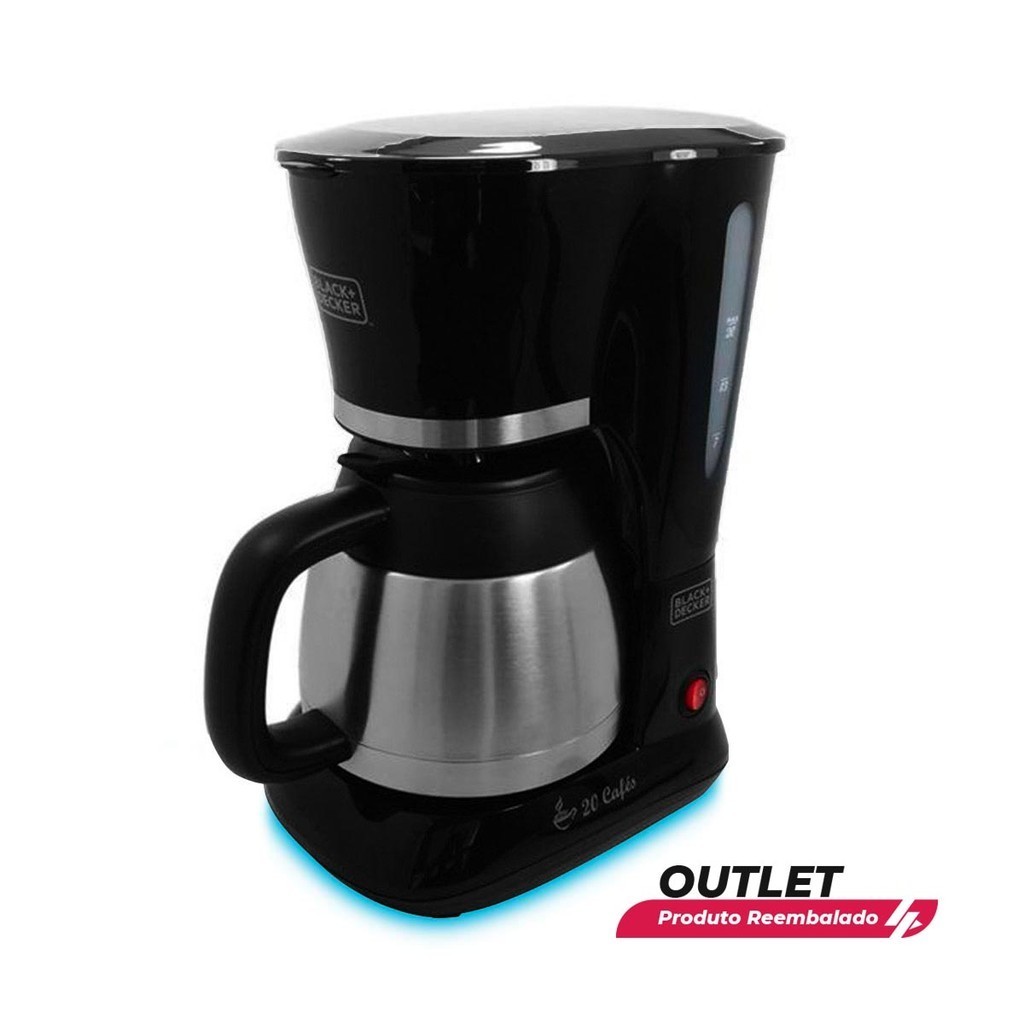 Usado: Cafeteira Elétrica Black Decker CM200I 20 Xícaras Jarra Inox