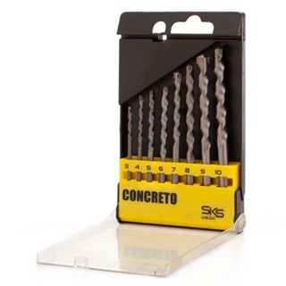 Jogo de brocas de widea para concreto 3 a 10 mm 8 peças - GYKBC8P - Hammer