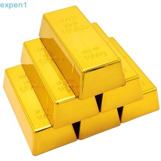 EXPEN Tijolo Dourado , Barra De Ouro Falsa Brilhante De Simulação De Peso De Papel Para Parada De Porta De Filme