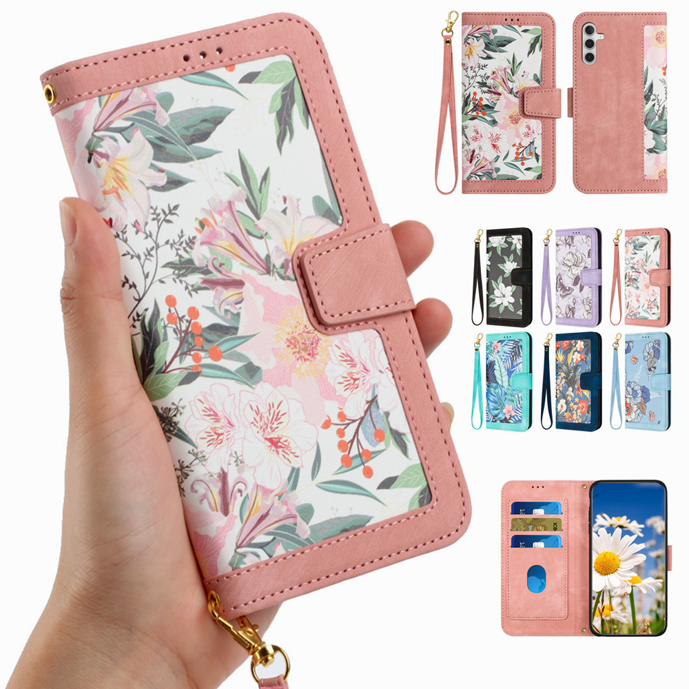 Capa Para Carteira Telefônica De Couro Samsung A05 A05S A15 A25 A35 A55 5G em Oferta na Shopee