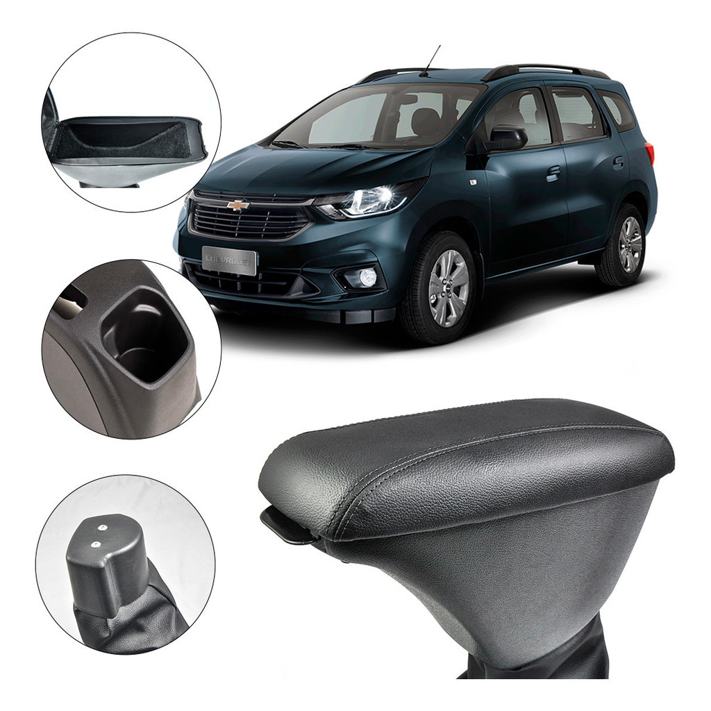 Apoio De Braço Encosto Spin 2012 A 2024 Couro Marrom Claro em Oferta na Shopee