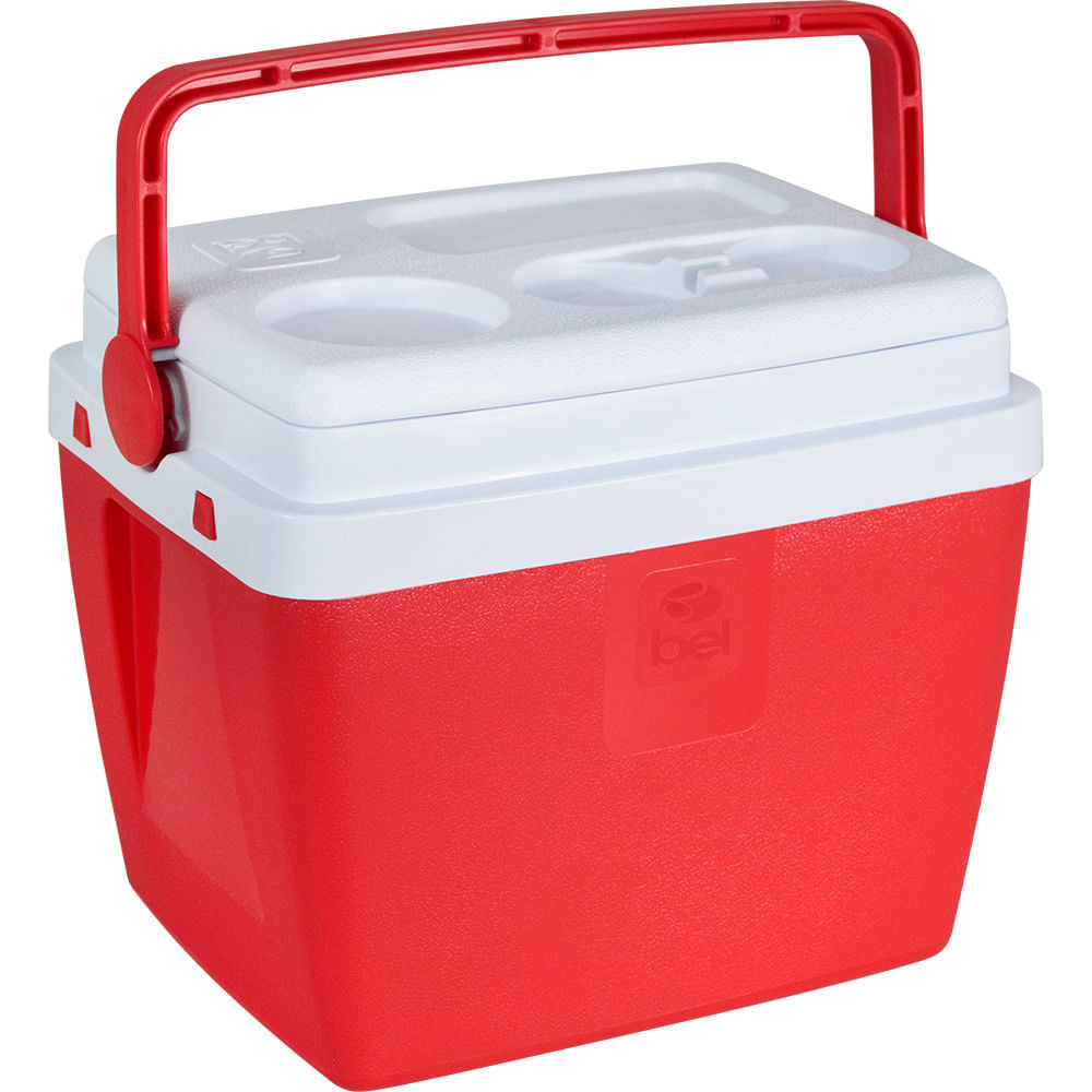 Caixa Térmica Cooler 12L Vermelho Praia Pesca Camping Belfix · foto 2