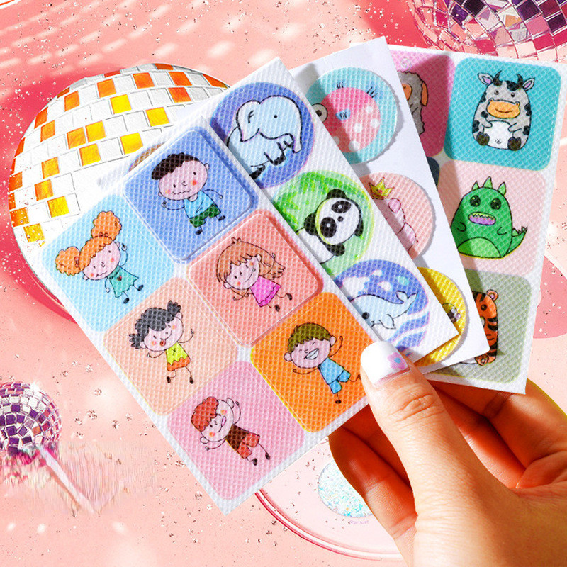 36pcs Em 1 Autocolante Anti Mosquito Repelente De Bebês Autocolantes Movimento Cartoon