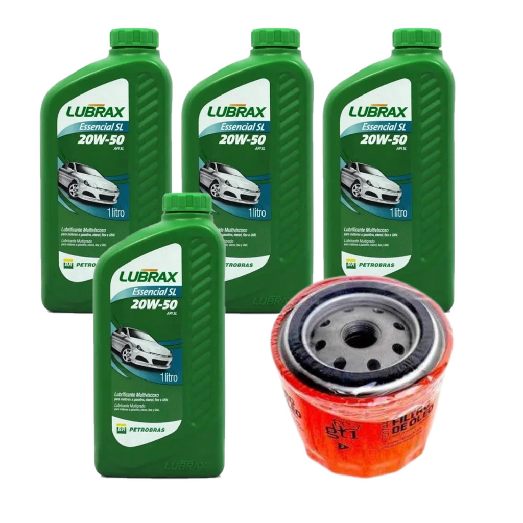 KIT 4 LITROS DE ÓLEO MINERAL 20W50 CHT + FILTRO DE ÓLEO