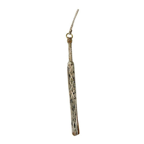 Chicote de Couro Cru Com Argola De Metal Amarelo Oferta