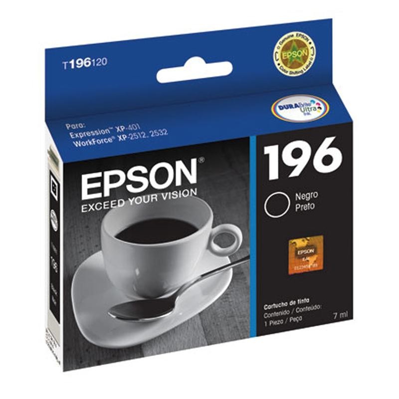 Cartucho Epson (196) T196120 Preto 175 páginas em Oferta na Shopee