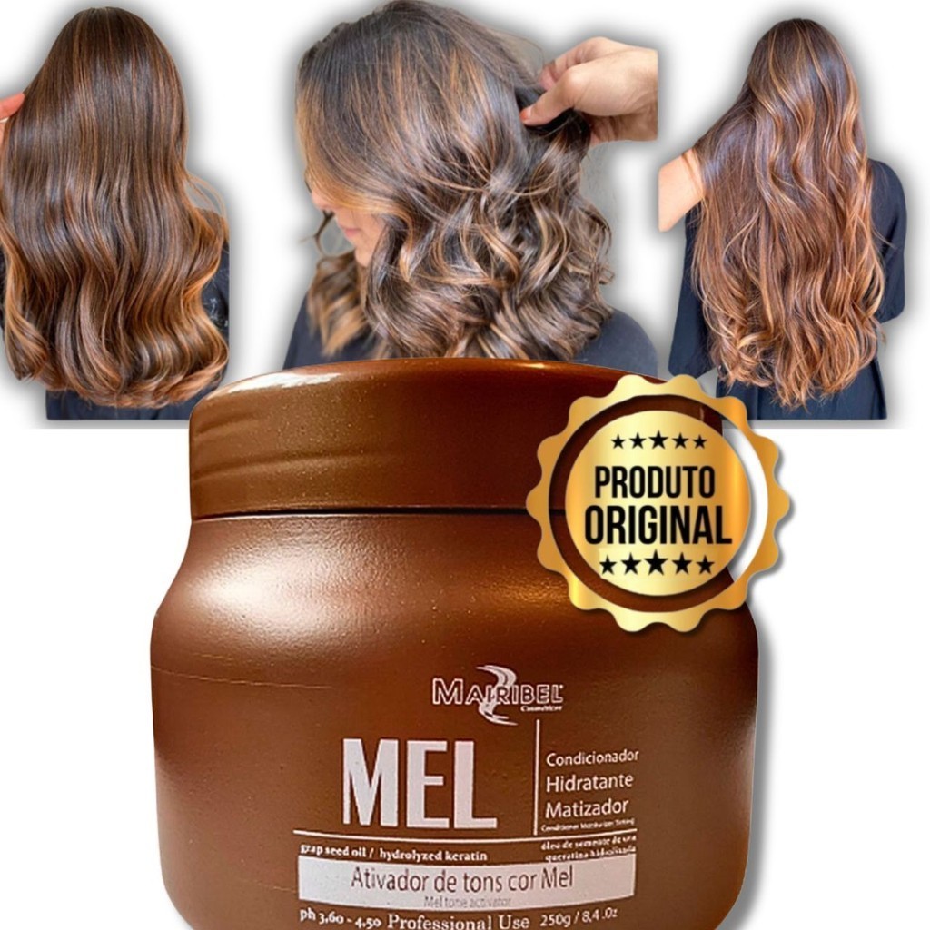 Loiro Mel | Máscara Matizadora Mel Mairibel 250g em Oferta na Shopee