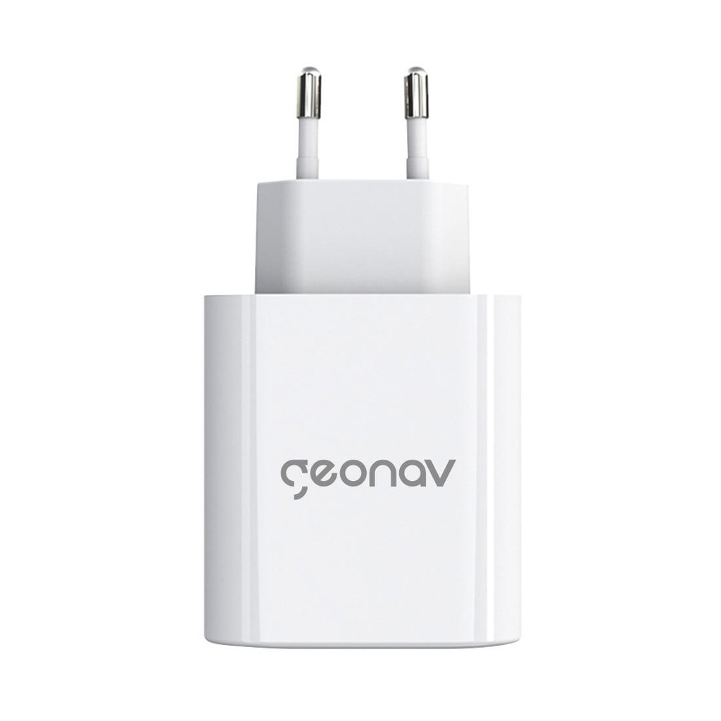 Carregador Turbo 48W Gan Portas UsbC E Usb  Branco - Mobile & Gadgets