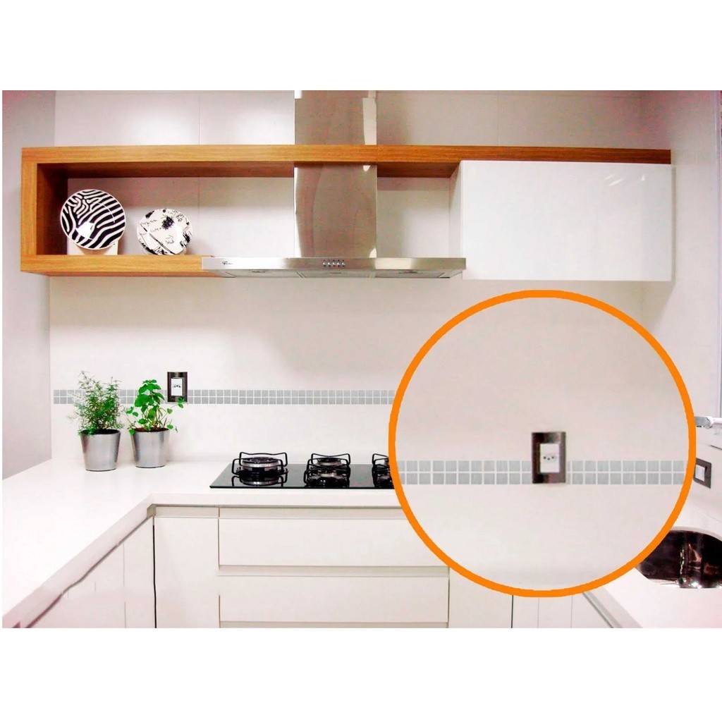 Pastilhas Adesivas papel de parede faixas para Azulejo  Cozinha, Banheiro Mozaico Decoração kit com 90 unidades