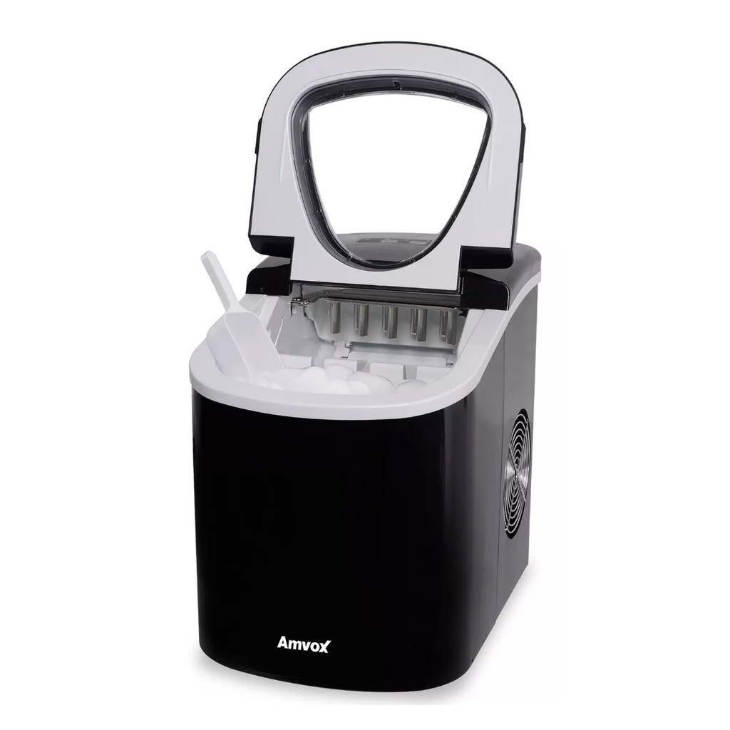 Máquina de Gelo Amvox AMG 113 1400w Gelo em 10 min Capacidade 13 kg/24 horas 2 Opções Gelo 110/220v em Oferta na Shopee
