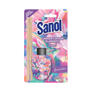 LIMPADOR DE SUPERFICIE 2 EM 1 LAVENDER SANOL 100ML