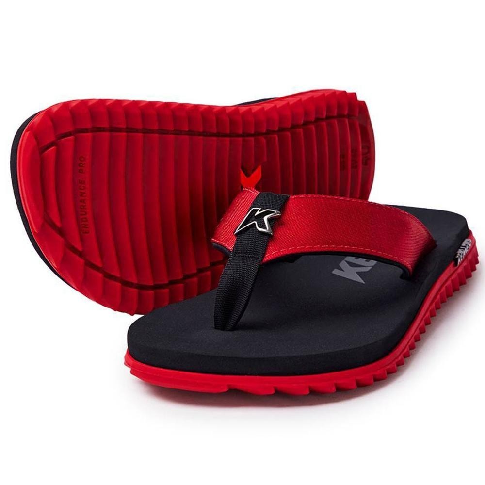 Sandália Kenner Kivah Masculina - Preto e Vermelho em Oferta na Shopee