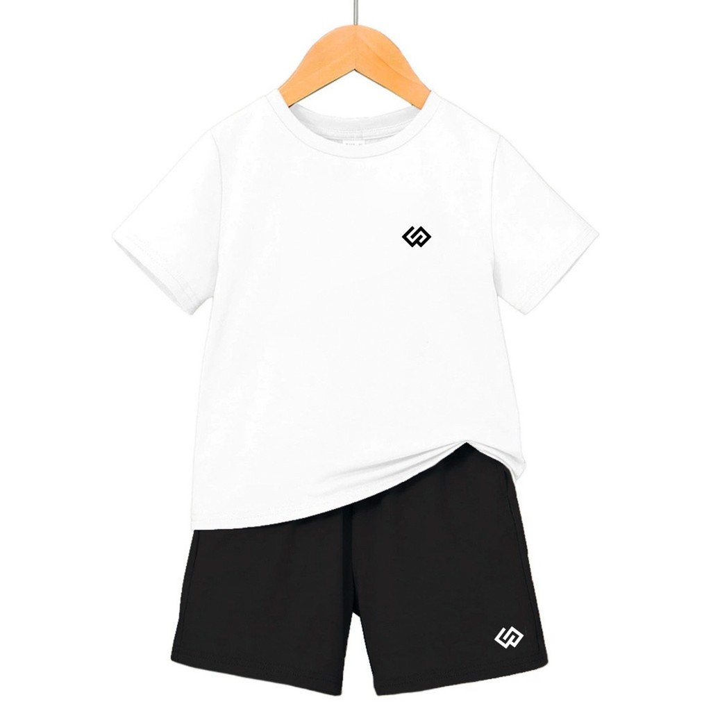 Conjunto Infantil Original CrIança Menino Camiseta + Bermuda Verão Kit Estampado Masculino Infantil