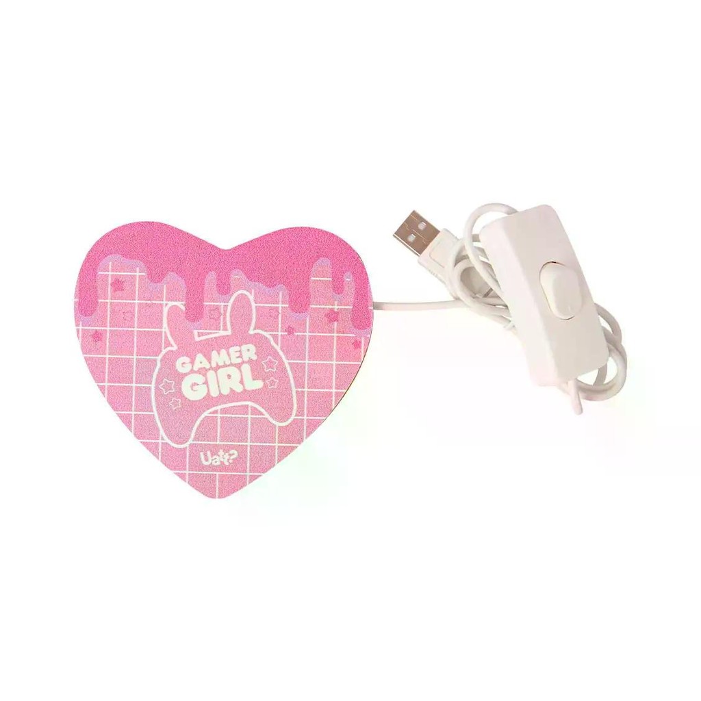 PORTA COPO COM LED - GAMER GIRL UATT