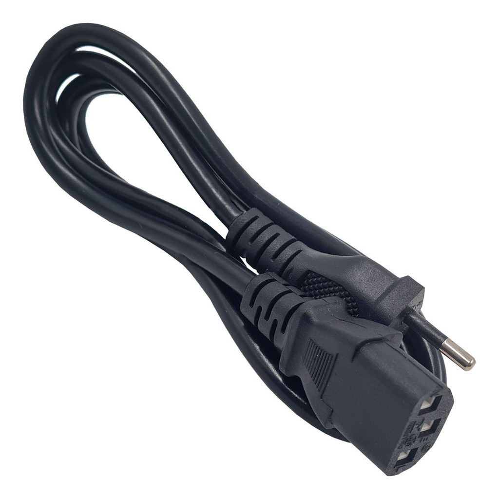 Cabo De Força Tripolar 10A 1,2m Padrão BR NBR14136 Plug IEC Para PC Monitor TV