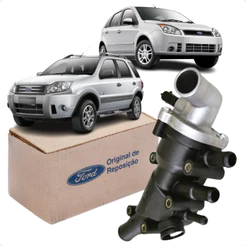 Valvula Termostatica Original Ford Fiesta Ecosport 1.0 1.6 Zetec Rocam