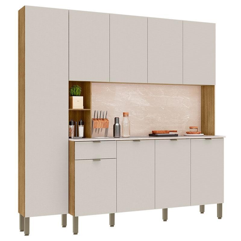 Kit Cozinha Pulse Freijó Soft - Kits Paraná em Oferta na Shopee