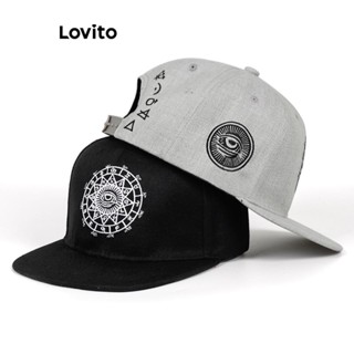 Lovito Hip Hop Ajustável Com Bordado Liso Casual Chapéu Para Mulheres LCS06442