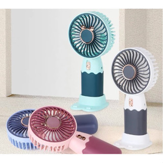 Mini Ventilador Portátil De Mão E Mesa Usb Recarregável
