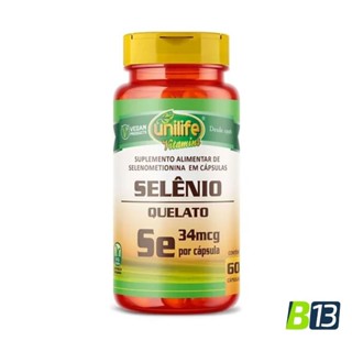 Selênio Quelato 60 Cápsulas - Unilife