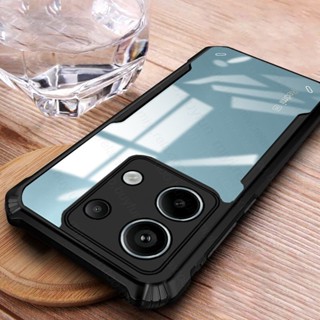 Caixa De Armadura Acrílica Transparente À Prova De Choque Redmy Note13 Pro + Plus TPU Soft Frame Protect Fundas Para Redmi Note 13 5G 4G