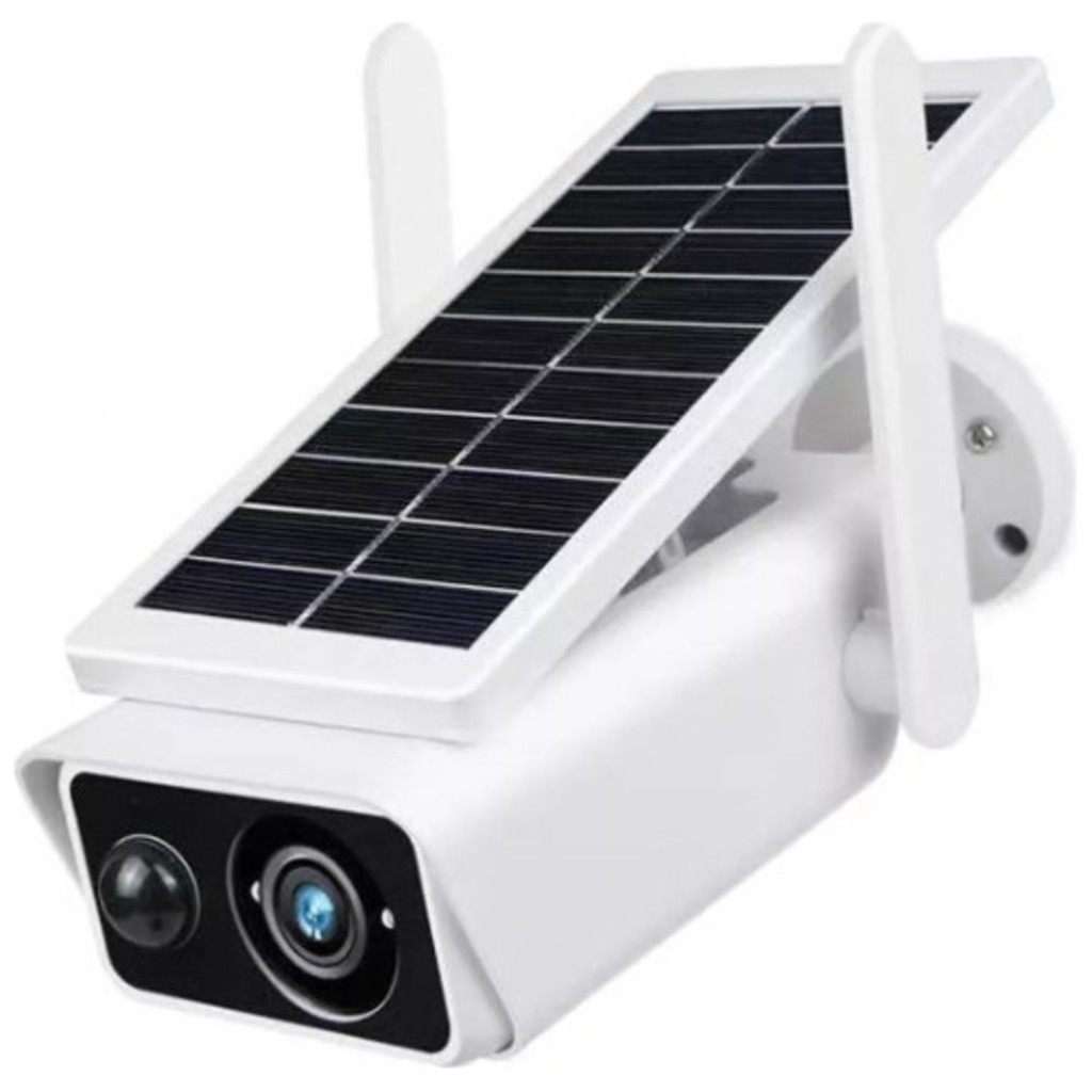 Câmera Segurança Wifi Com Placa Solar Prova D'água YIHAN