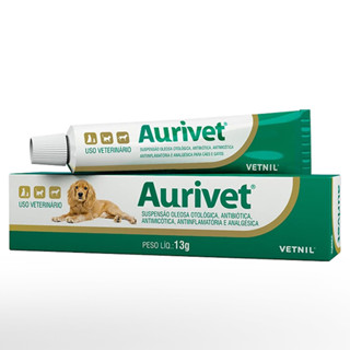Aurivet Pomada Otológica Vetnil para Cães e Gatos - 13 g em Oferta na Shopee