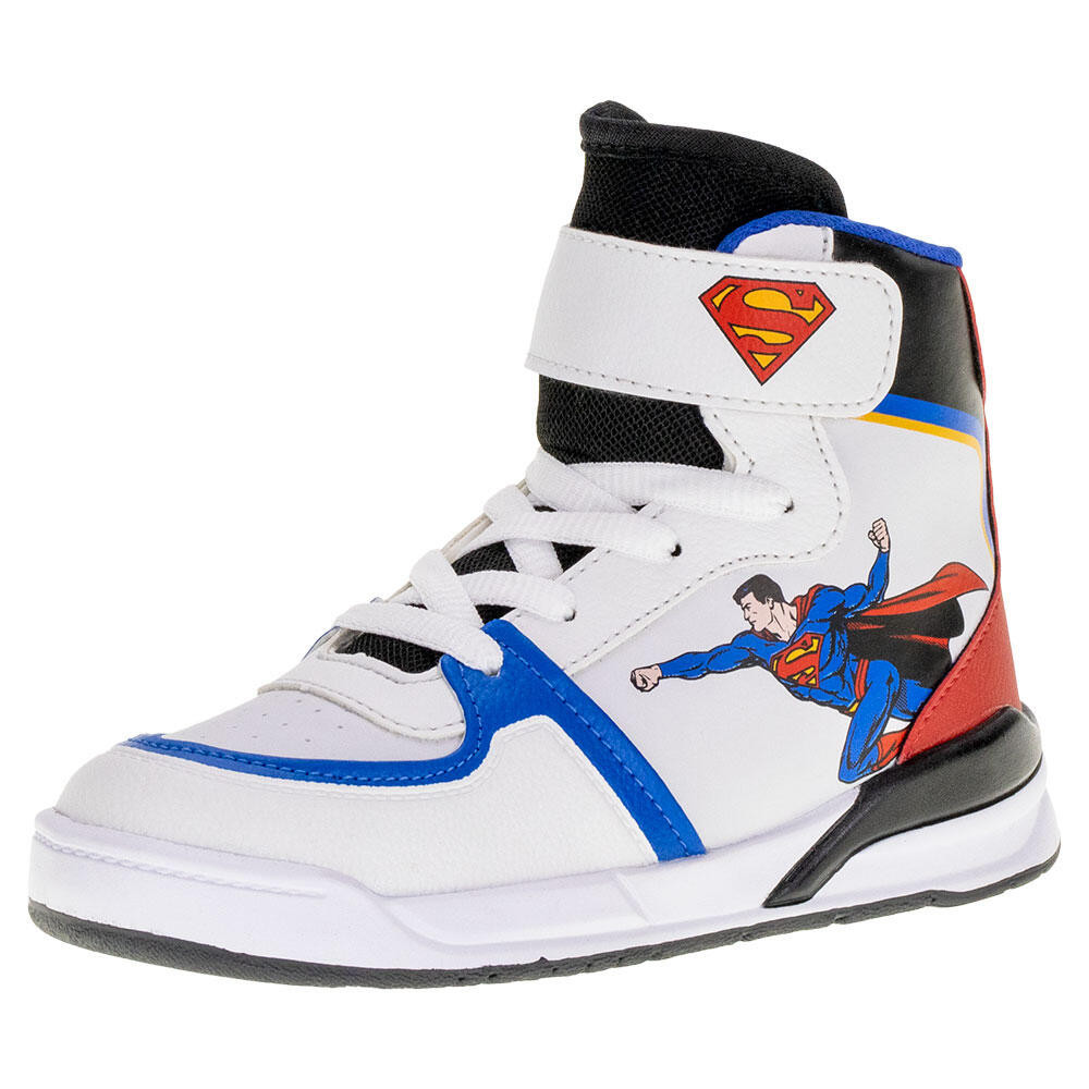 Tênis Infantil Cano Alto Superman Via Vip - W4008sm - Baby & Kids Fashion