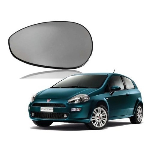 Lente Retrovisor Punto 2008 2009 2010 2011 2012 Com Base Ld