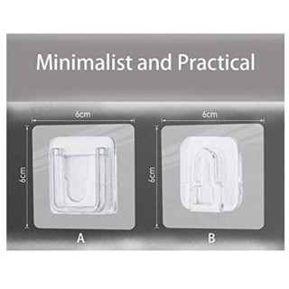 10/20/30 Peças/5/10/15 Pares Gancho Adesivo Macho Fêmea Dupla Face Transparente Sem Furos Pregos Para Banheiro E Cozinha em Oferta na Shopee