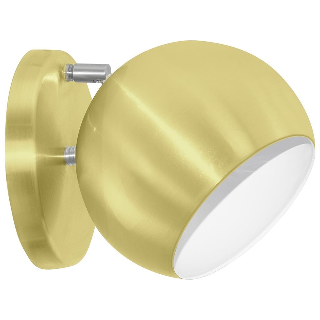 Arandela Retro Bola Lavabo Banheiro Corredor Sacada Dourado