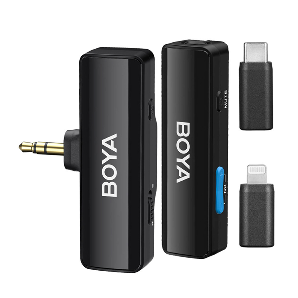Microfone de Lapela Boya Boyalink A1 p/Android, Ios, 3.5mm Preto