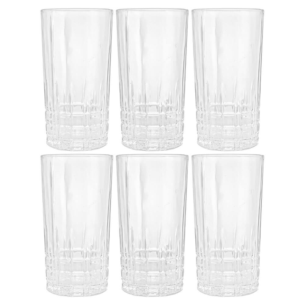 Jogo De Copos De Cristal Transparente Calcutá 370ml 6 Peças - Lyor em Oferta na Shopee