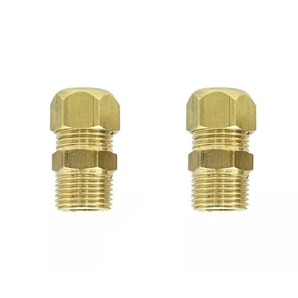 Kit 2 Adaptador Dako Rosca 1/2 Macho P/fogão Forno Cookop Fogão
