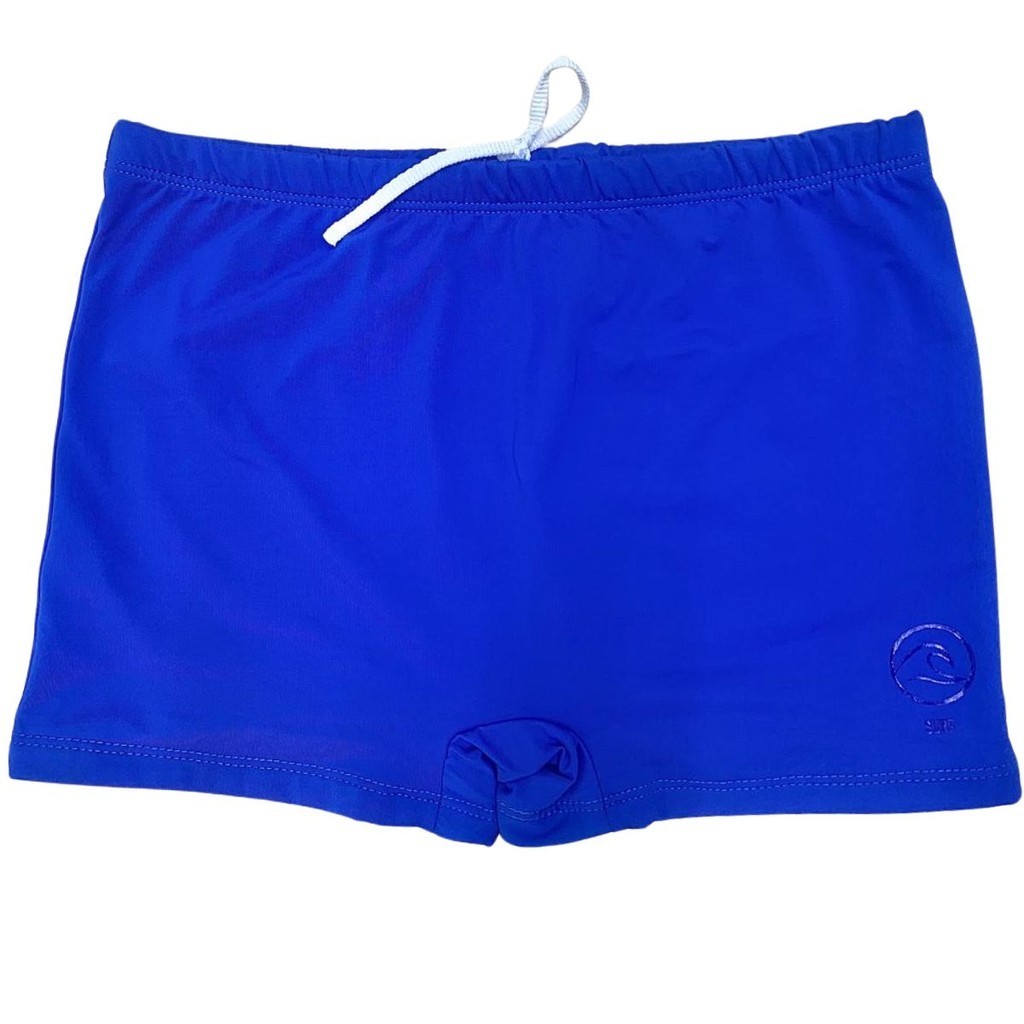 Sunga Azul Infantil Surf Kids Juvenil Proteção Solar UV 50 Natação Praia Piscina Toda Forrada Dentro
