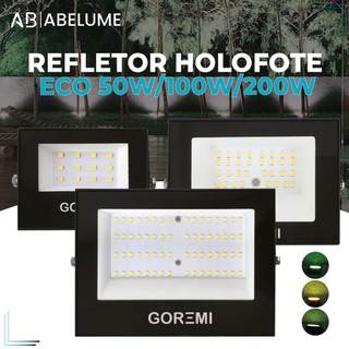 Refletor LED 200W 100W 50W Holofote Bivolt ECO A Prova d'água Luz Branca, Quente e Verde …