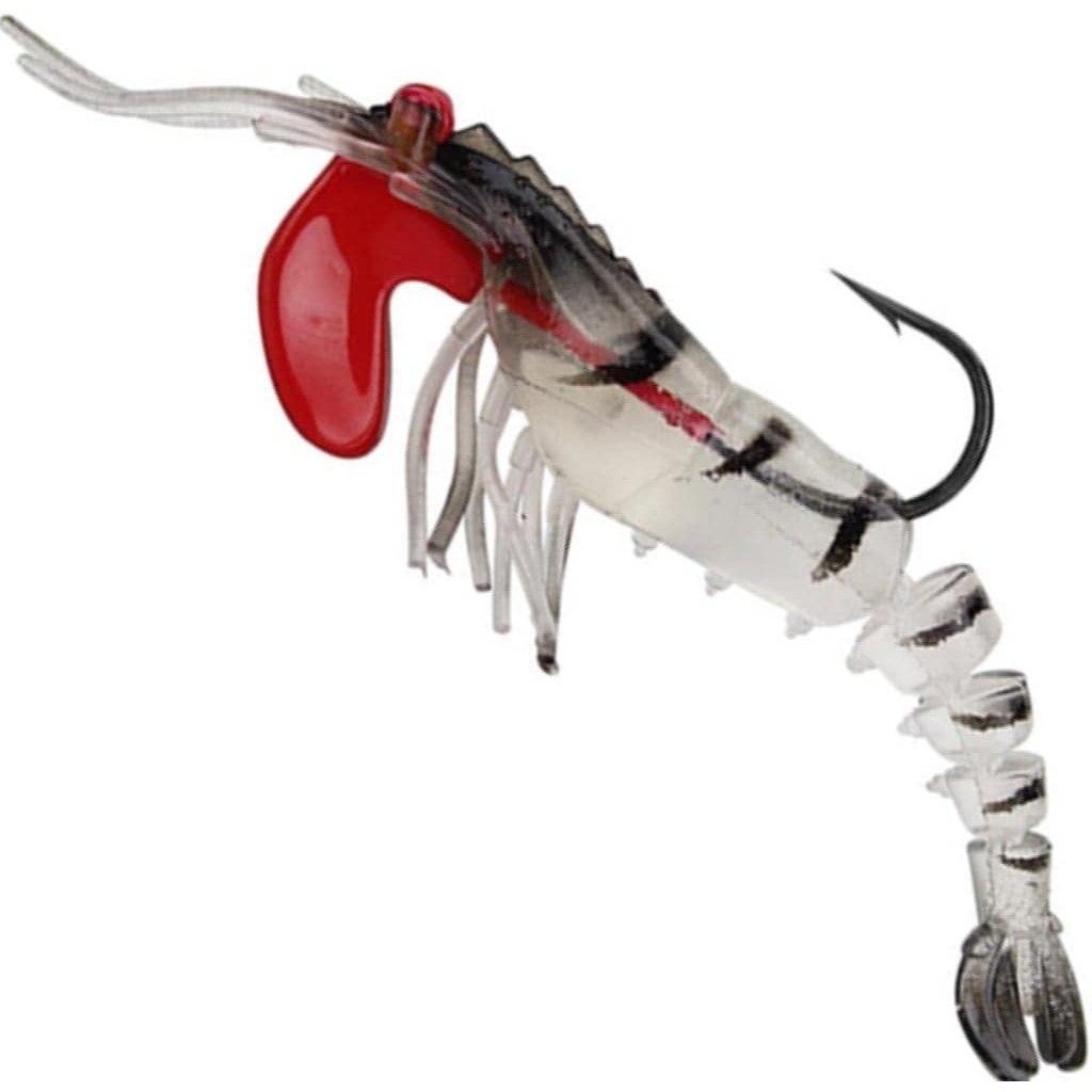Isca Camarão Artificial Articulado Ovado Jighead Cor 04 20un