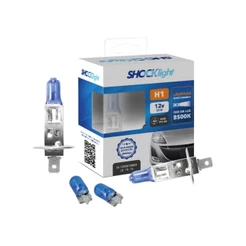 Par de Lampada Super Branca Farol H1 + Pingão T10 Lanterna