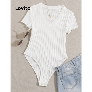 Lovito Casual Body Feminino Liso Básico L74ED266