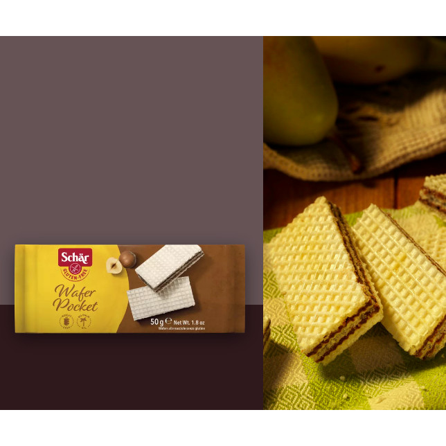 Wafer Pocket Sem Glúten 50g Schar