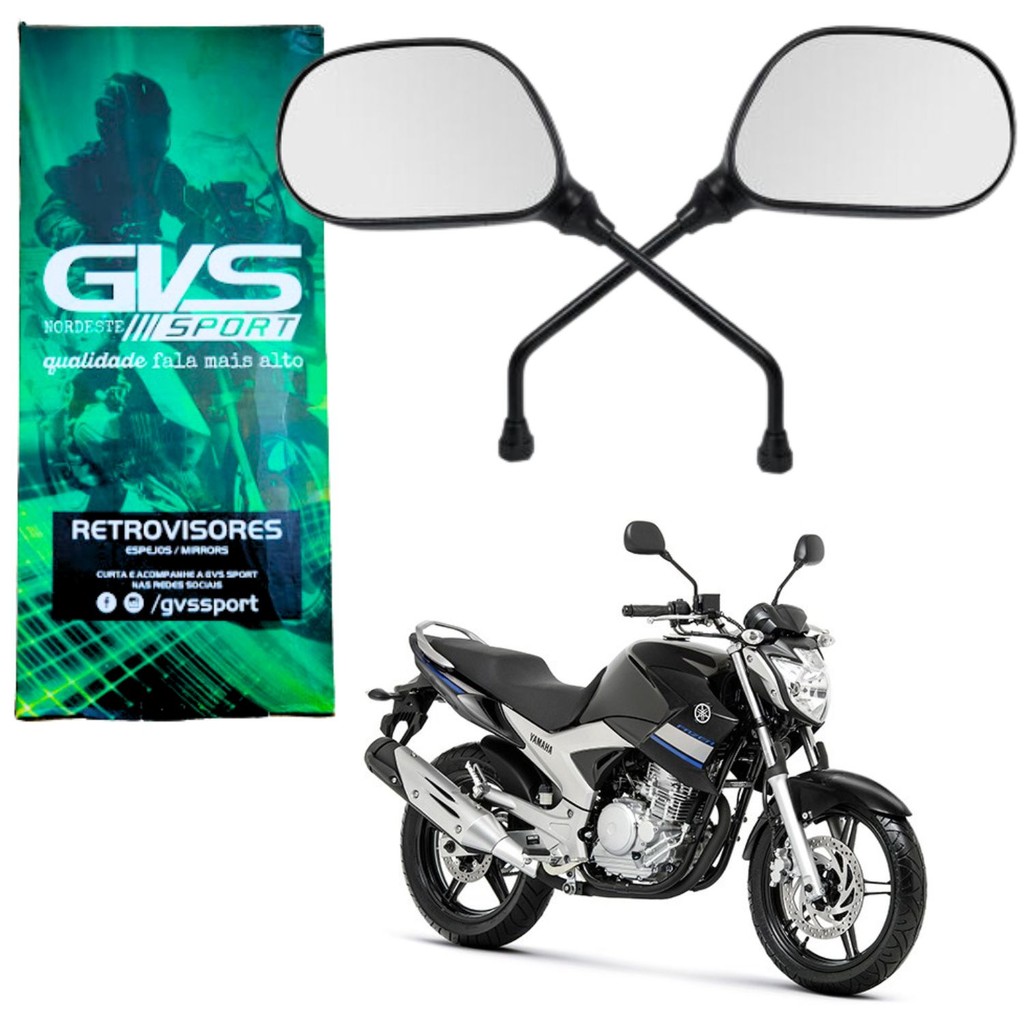 Retrovisor Gvs modelo Original Fazer 250 2007 2008 2009 2010 2011 2012 2014