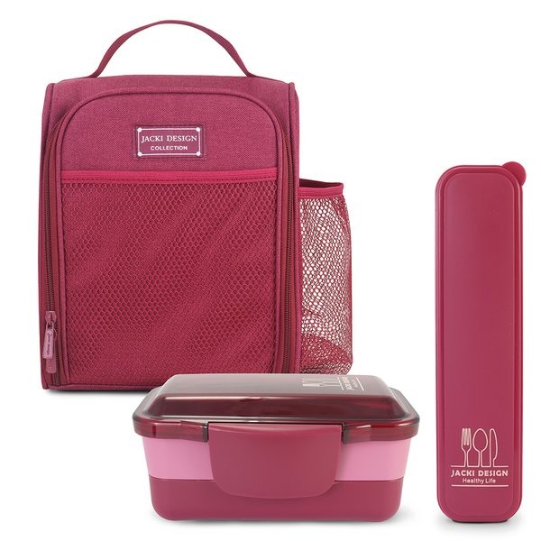 Kit Bolsa Térmica, Marmita, Porta Talheres - Jacki Design em Oferta na Shopee